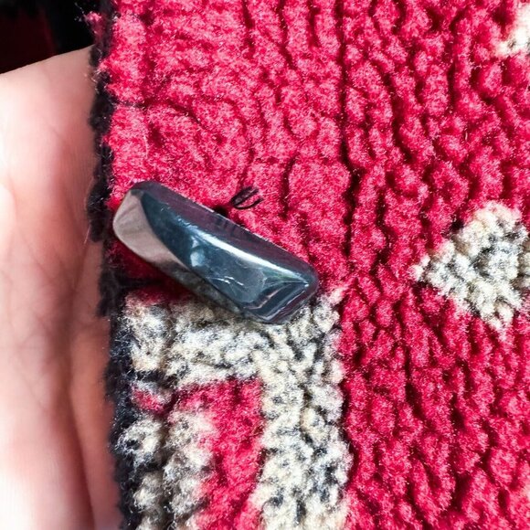 Vintage Northern Reflections Southwestern Print Reversible Fleece Jacket - Picture 4 of 7